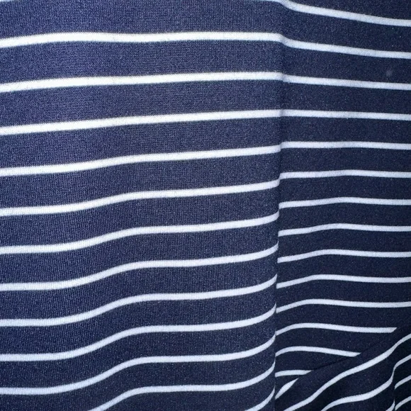 Popular Basics Black and White Striped Mini Skirt - Picture 3 of 7